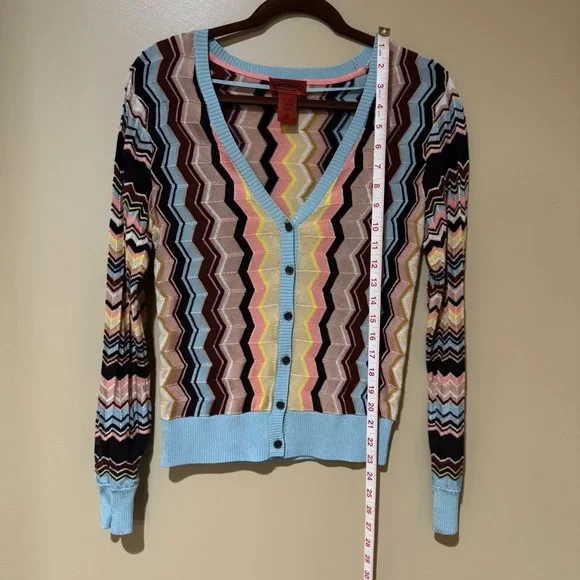 Missoni for Target Multicolor Zigzag V-Neck Knit Cardigan - Picture 9 of 9